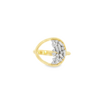 Load image into Gallery viewer, Wave of Clustered Diamonds Ring