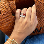 Load image into Gallery viewer, Pearl Pyramids Ring