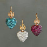 Load image into Gallery viewer, Dove & Diamond Heart Pendant