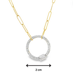 Load image into Gallery viewer, Diamond Halo Necklace