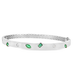 Load image into Gallery viewer, Emerald Scattered Gems Bracelet