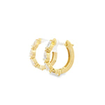 Load image into Gallery viewer, Classic Pear Diamond Hoops