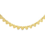 Load image into Gallery viewer, Golden Hearts Tennis Necklace