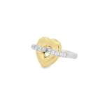 Load image into Gallery viewer, Gold & Diamond Heart Ring