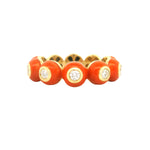 Load image into Gallery viewer, Enamel Diamond Domes Ring