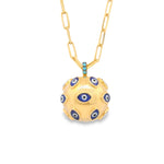Load image into Gallery viewer, Eye Bomb Gold Necklace