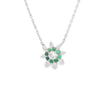 Load image into Gallery viewer, North Star Emerald Necklace