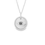 Load image into Gallery viewer, Gold-Brushed Evil Eye Necklace