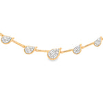 Load image into Gallery viewer, Semi-Bezel Pear Illusion Necklace