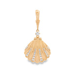 Load image into Gallery viewer, Golden Seashell Pendant