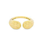 Load image into Gallery viewer, Ribbed Huggie Ring