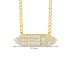 Load image into Gallery viewer, Quartz-Motif Diamond Necklace