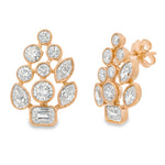 Load image into Gallery viewer, Bezel Cluster Earrings
