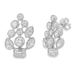 Load image into Gallery viewer, Bezel Cluster Earrings