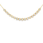 Load image into Gallery viewer, Round Bezel Line Necklace