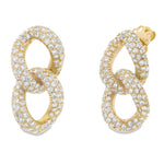 Load image into Gallery viewer, Pavé Curb earrings