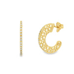 Load image into Gallery viewer, Starlit Curve Hoops