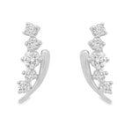 Load image into Gallery viewer, Diamond Sweep Earrings