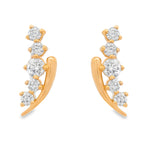Load image into Gallery viewer, Diamond Sweep Earrings