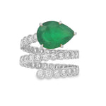 Load image into Gallery viewer, Emerald Sway Ring