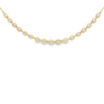 Load image into Gallery viewer, Pear Bezel Line Necklace