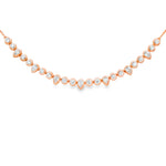 Load image into Gallery viewer, Round & Pear Bezel Line Necklace