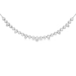 Load image into Gallery viewer, Round & Pear Bezel Line Necklace