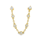 Load image into Gallery viewer, Double-Drop Diamond Studs