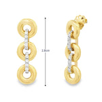 Load image into Gallery viewer, Linked Donuts Earrings