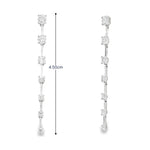 Load image into Gallery viewer, Shorter Off-the-line Diamond Earrings