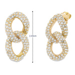 Load image into Gallery viewer, Pavé Curb earrings
