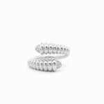 Load image into Gallery viewer, Ribbed Criss-Cross Ring