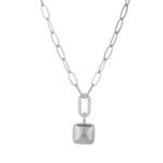 Load image into Gallery viewer, Box'ed Necklace with Paperclip Chain