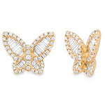 Load image into Gallery viewer, Butterfly Baguette Earrings