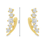 Load image into Gallery viewer, Diamond Sweep Earrings
