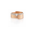 Load image into Gallery viewer, Pear Diamond Band Ring