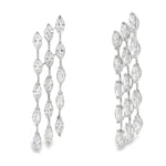 Load image into Gallery viewer, Triple Marquise Cascade Earrings