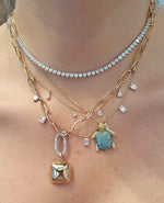 Load image into Gallery viewer, Diamond & Turquoise Sea Turtle