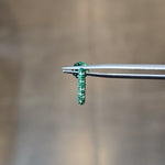 Load image into Gallery viewer, Emerald Confetti Tube Hoops (Small Model)