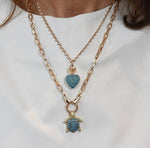 Load image into Gallery viewer, Diamond & Turquoise Sea Turtle
