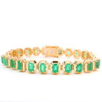 Load image into Gallery viewer, Emerald Delights Tennis Bracelet