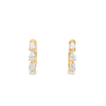 Load image into Gallery viewer, Classic Pear Diamond Hoops