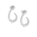 Load image into Gallery viewer, Graduating Pear Diamond Earrings