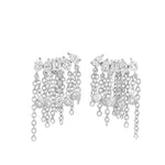Load image into Gallery viewer, Multi-Shaped Diamond & Chains Earrings