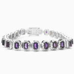Load image into Gallery viewer, Amethyst Delights Tennis Bracelet