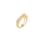 Load image into Gallery viewer, Rooftop Ring with Diamonds