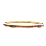 Load image into Gallery viewer, Ruby Baguette Channel-Set Bracelet
