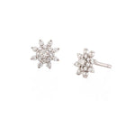 Load image into Gallery viewer, Full Diamond Sun Earrings