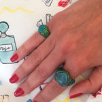 Load image into Gallery viewer, Full Pink Sapphire Pavé Pinky Ring