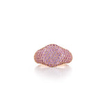 Load image into Gallery viewer, Full Pink Sapphire Pavé Pinky Ring